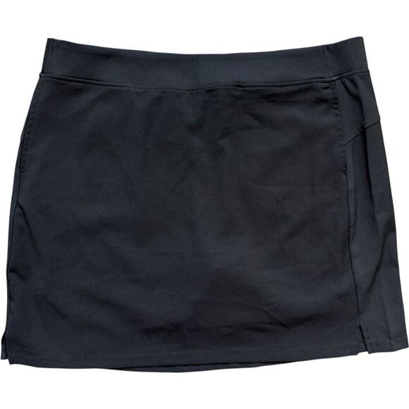 Womens 32 Degrees Cool Solid Black Skort Skirt - Sz XL - Picture 2 of 2